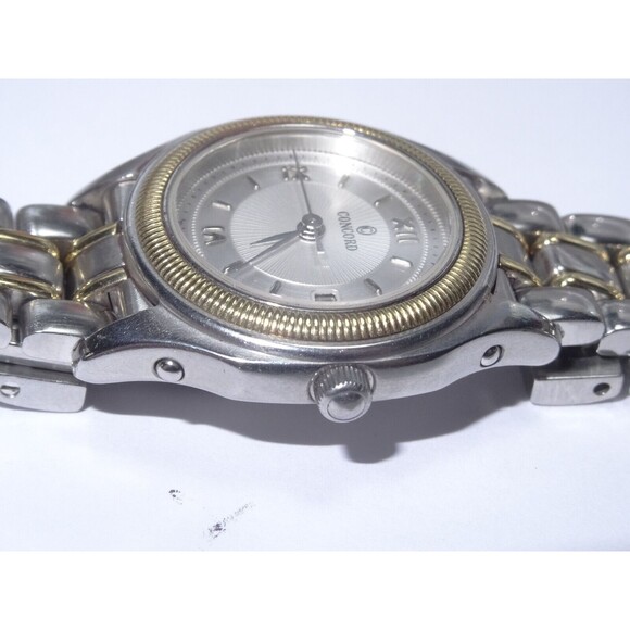 26mm Concord Steeplechase  2Tone Gold & Steel Quartz Watch 6.5"  Ref. 15.36.260 - Picture 7 of 15